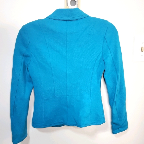 H&M Aqua Blue Blazer Business Jacket - Picture 5 of 8